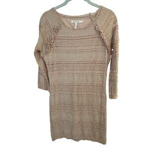 Avec Les Filles Long Sleeved Pink Dress Size Medium EUC